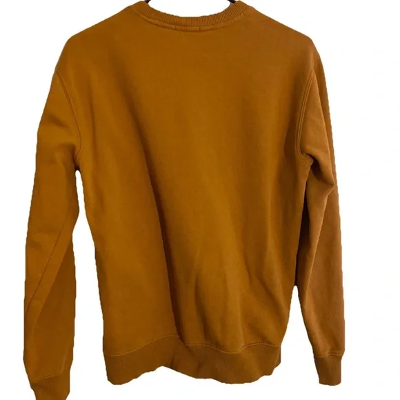 Timberland Brown Tree Logo Crew Neck Sweatshirt Cotton Blend - Picture 2 of 6